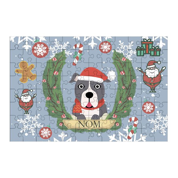 Puzzle chien noël