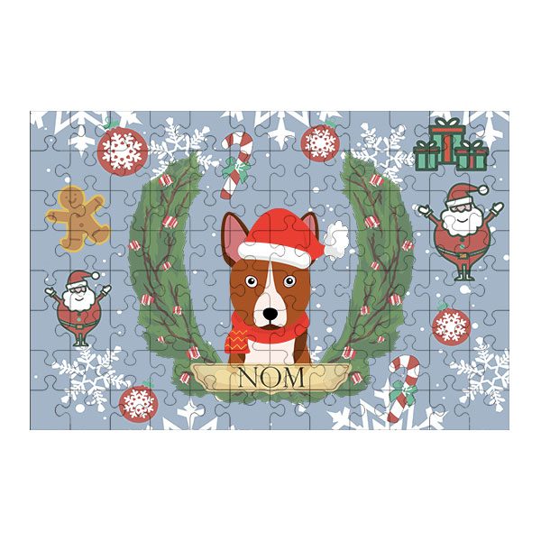 Puzzle chien noël