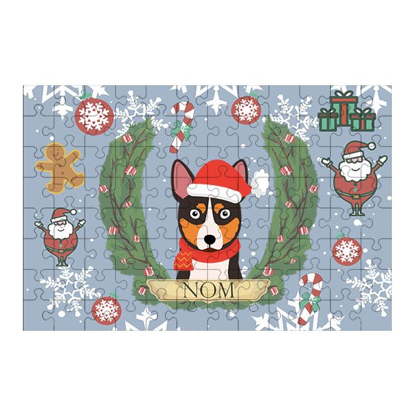 Puzzle chien noël