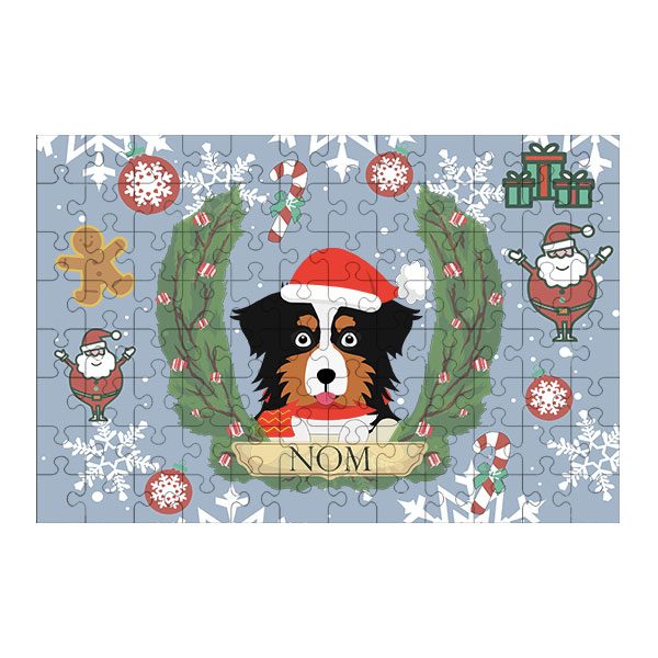 Puzzle chien noël