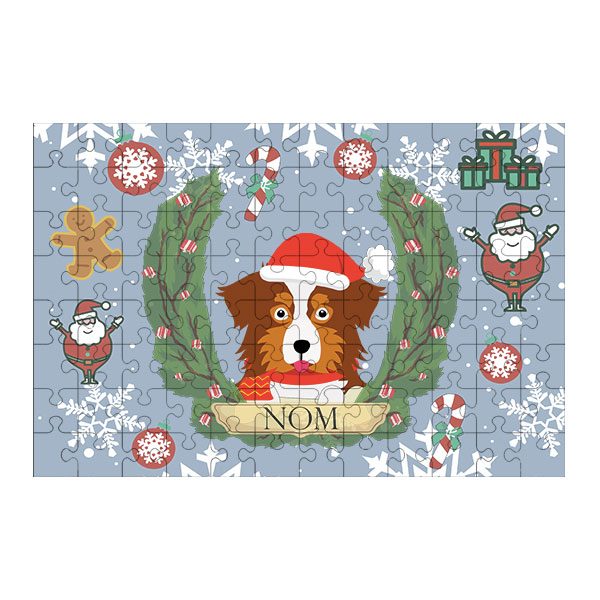 Puzzle chien noël