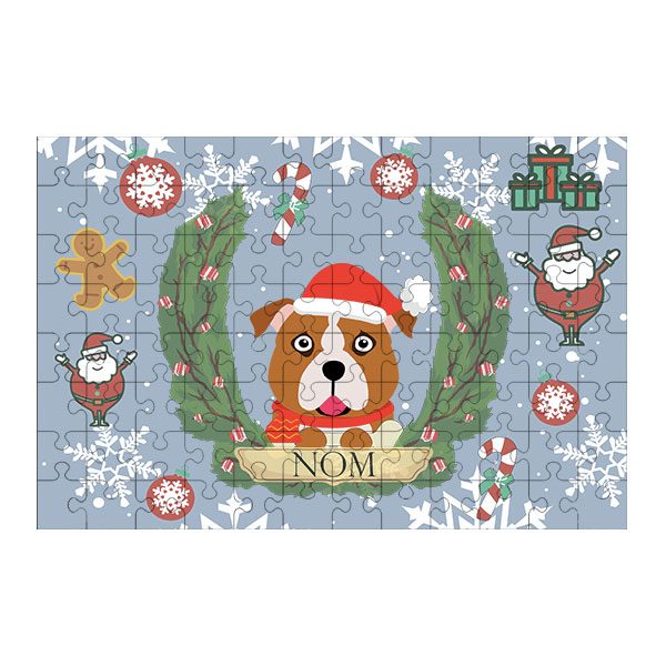 Puzzle chien noël
