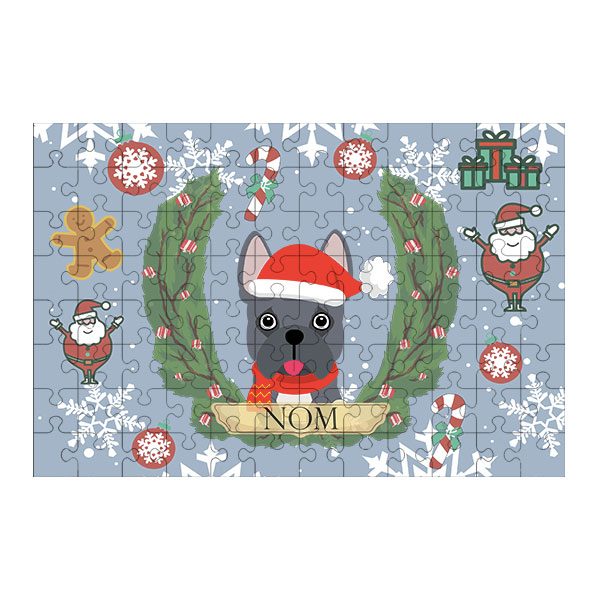 Puzzle chien noël