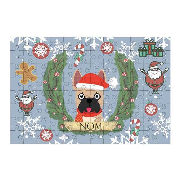 Puzzle chien noël