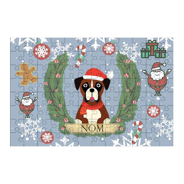 Puzzle chien noël