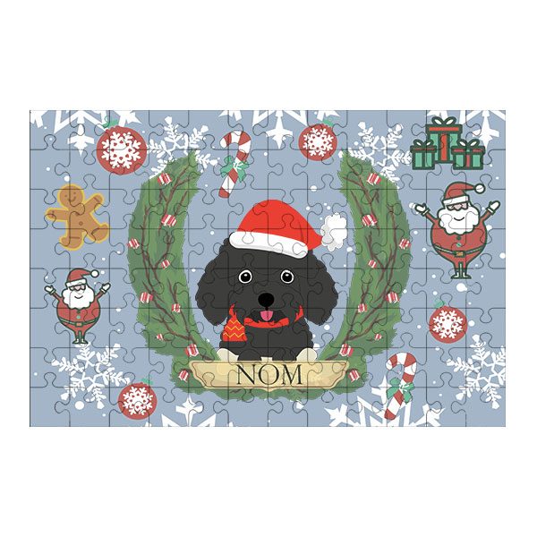 Puzzle chien noël