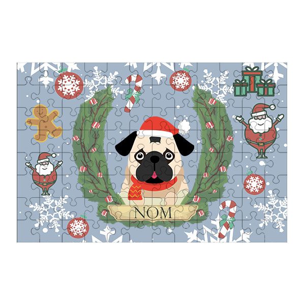 Puzzle chien noël