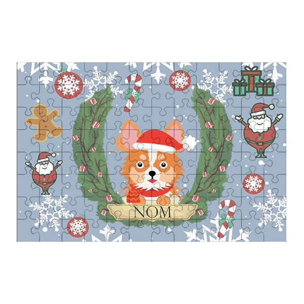 Puzzle chien noël