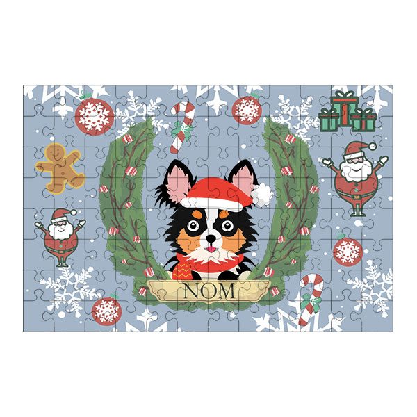 Puzzle chien noël