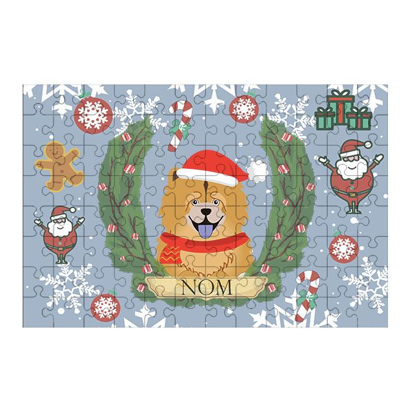 Puzzle chien noël
