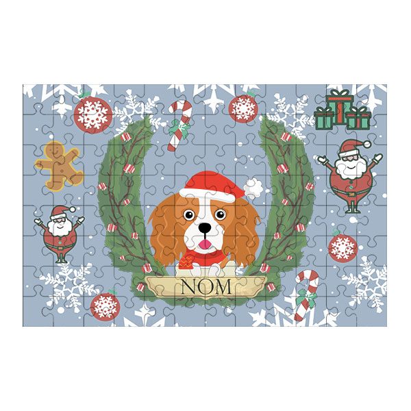 Puzzle chien noël