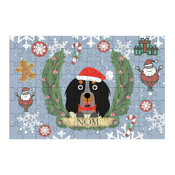 Puzzle chien noël