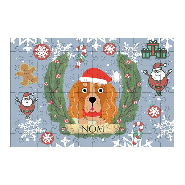 Puzzle chien noël