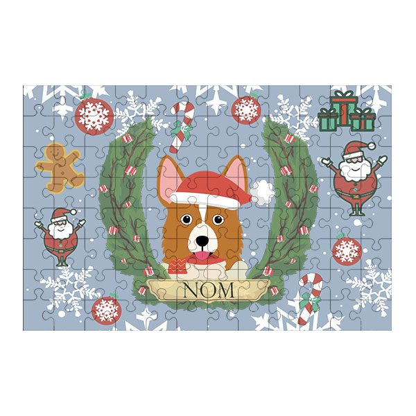 Puzzle chien noël