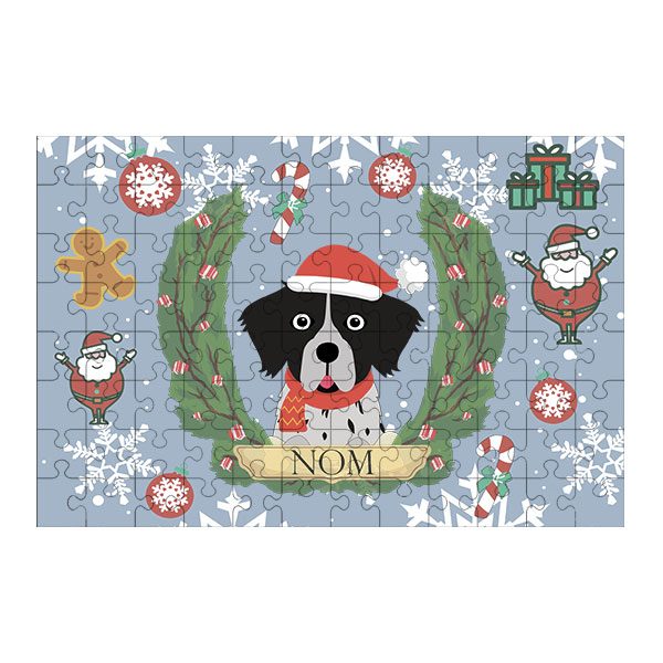 Puzzle chien noël