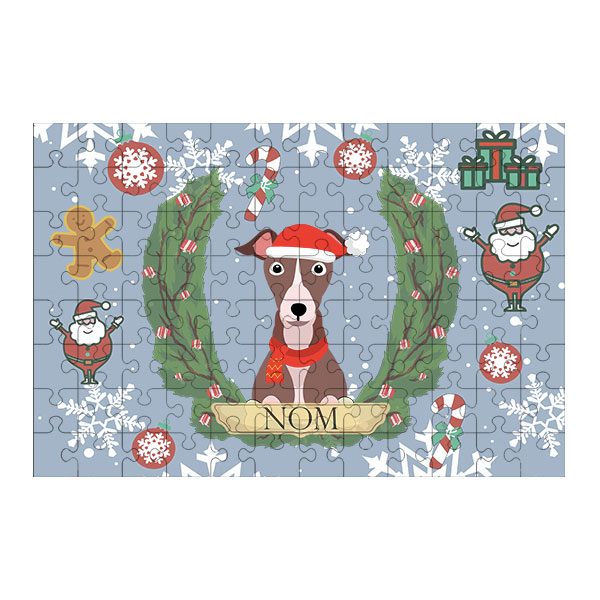 Puzzle chien noël