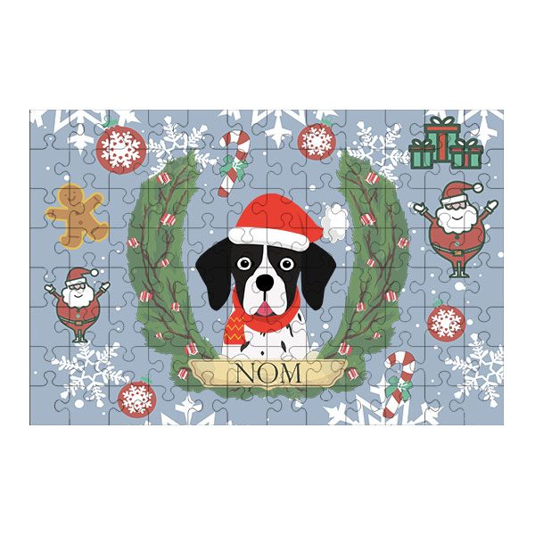 Puzzle chien noël