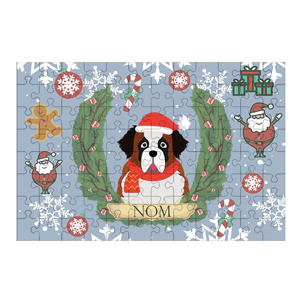 Puzzle chien noël