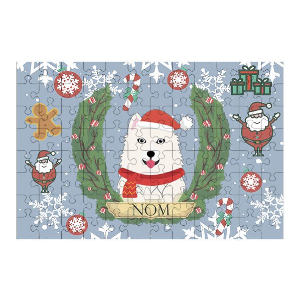 Puzzle chien noël