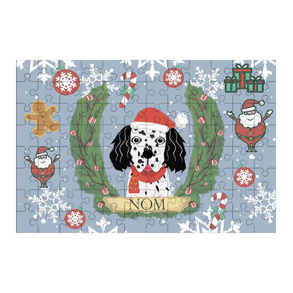 Puzzle chien noël