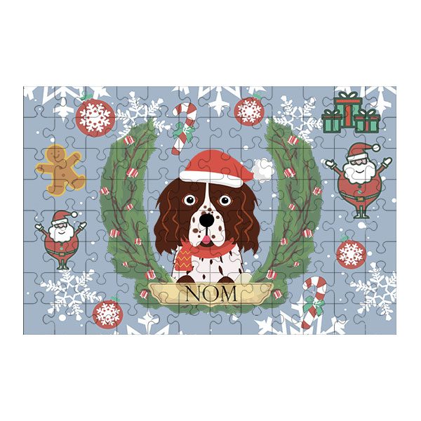 Puzzle chien noël