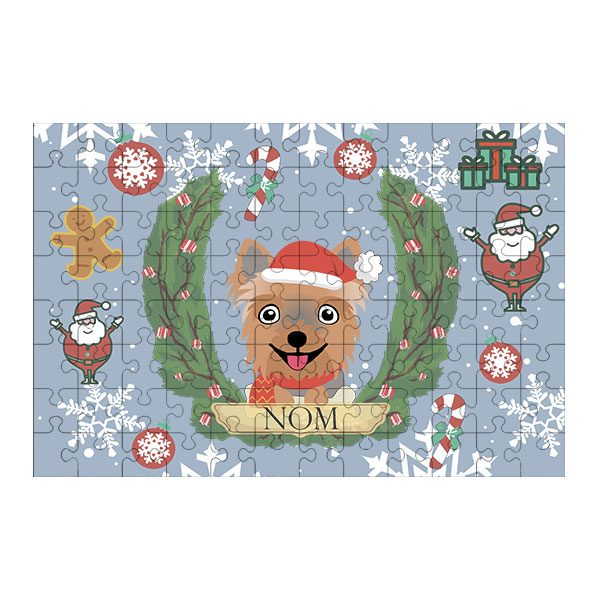 Puzzle chien noël