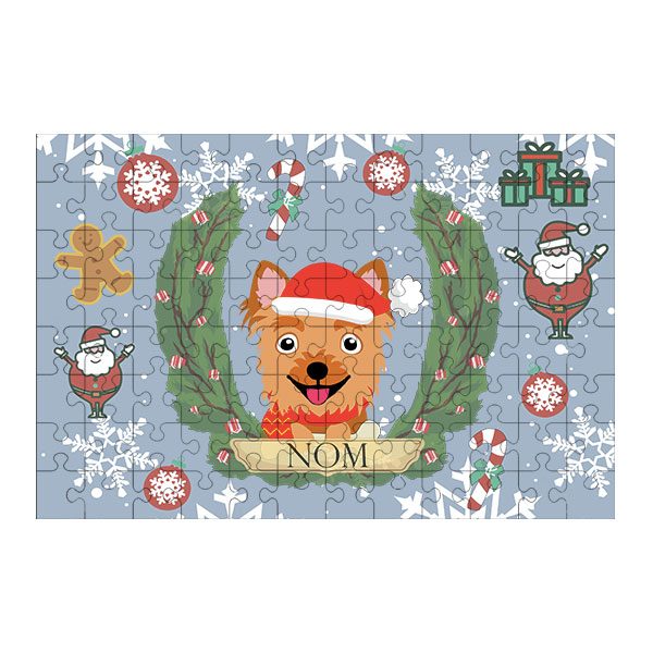 Puzzle chien noël