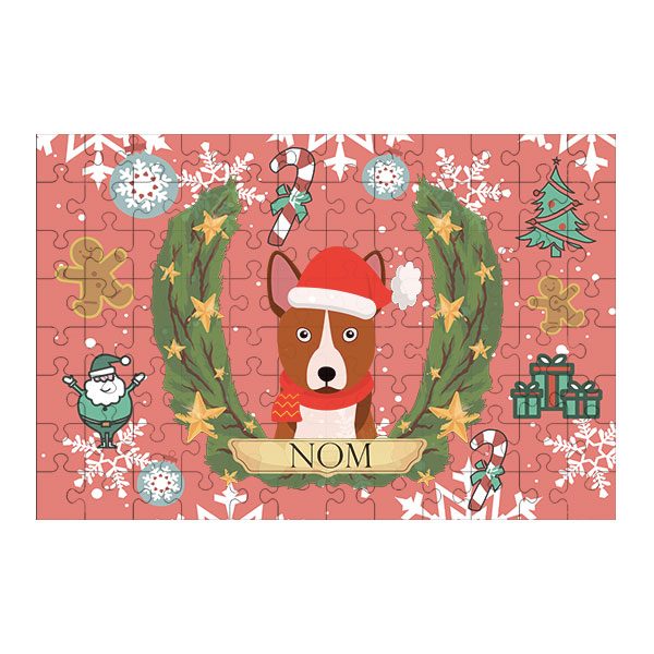 Puzzle chien noël