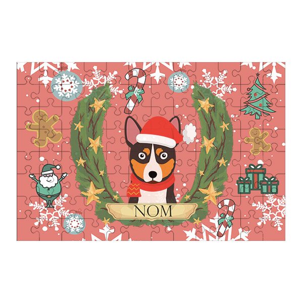 Puzzle chien noël