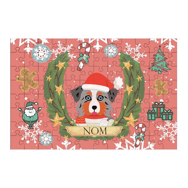 Puzzle chien noël