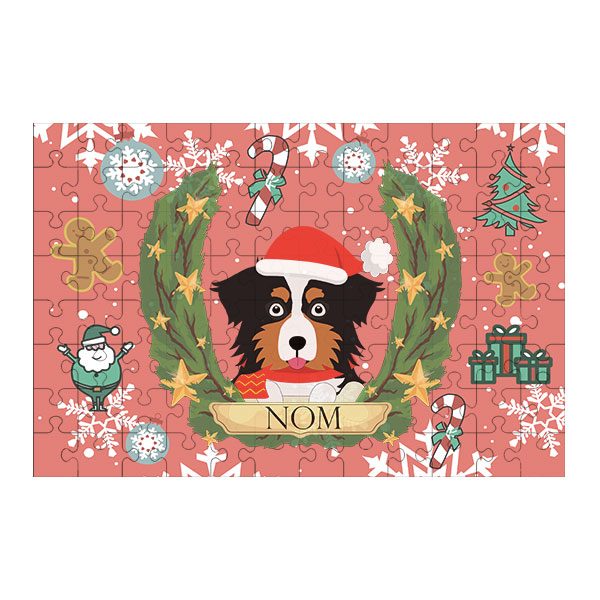 Puzzle chien noël