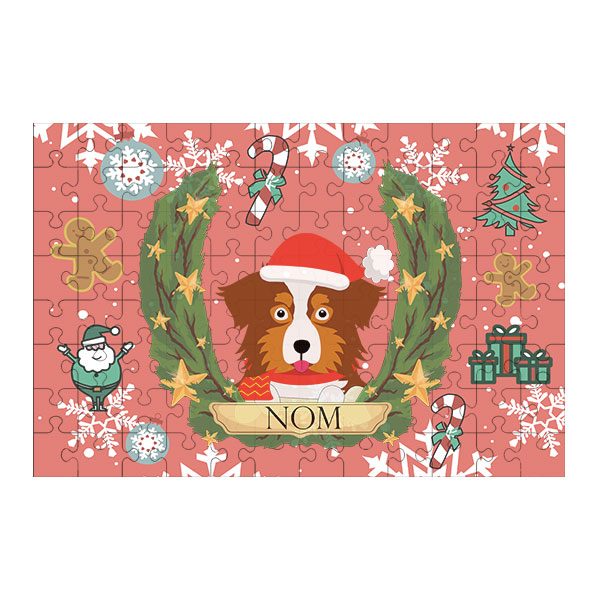 Puzzle chien noël