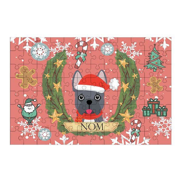 Puzzle chien noël