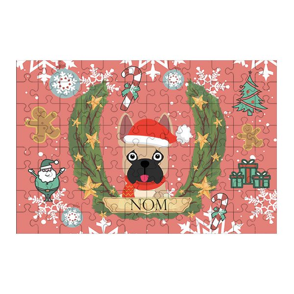 Puzzle chien noël