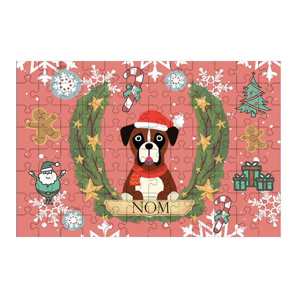 Puzzle chien noël
