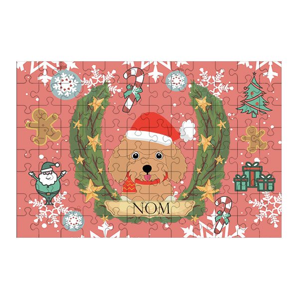 Puzzle chien noël