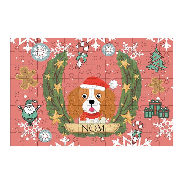 Puzzle chien noël