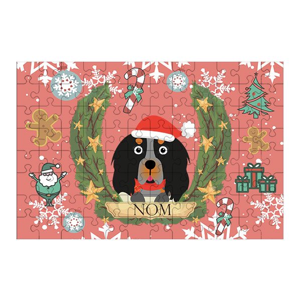 Puzzle chien noël