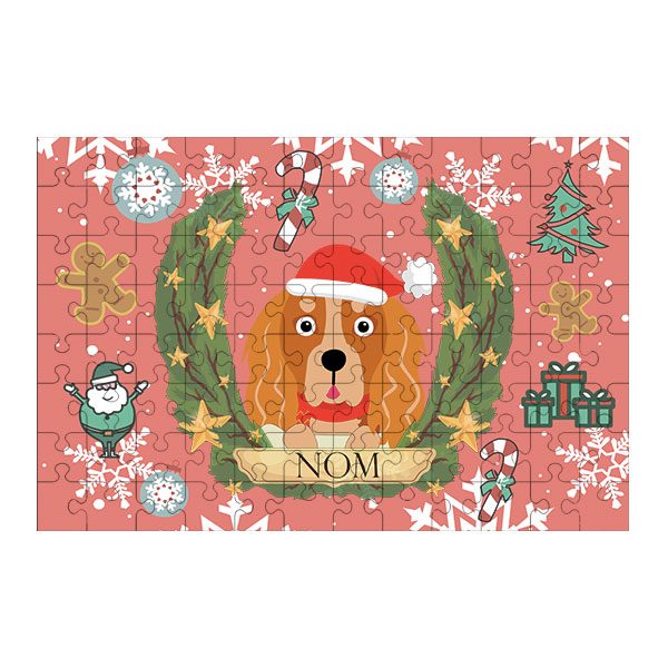 Puzzle chien noël