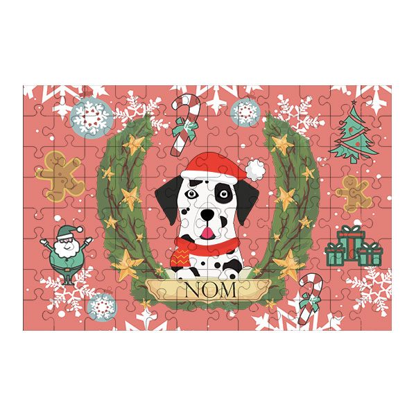 Puzzle chien noël