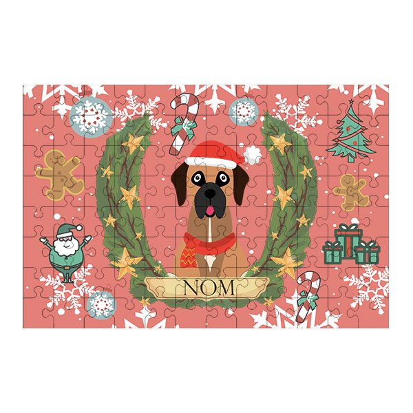 Puzzle chien noël