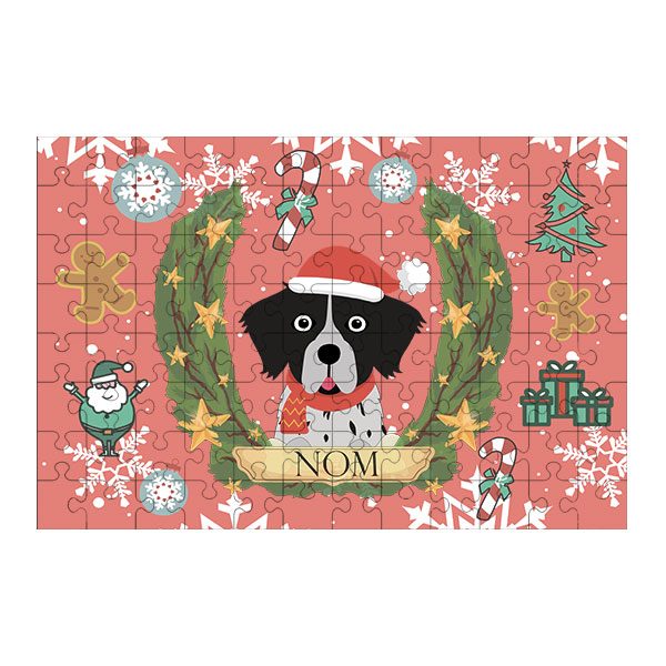 Puzzle chien noël