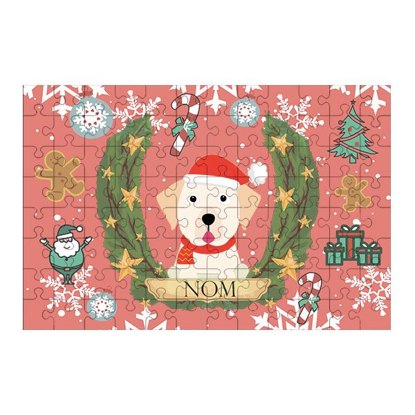 Puzzle chien noël
