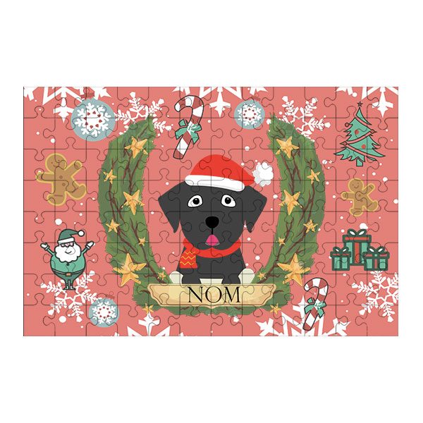 Puzzle chien noël