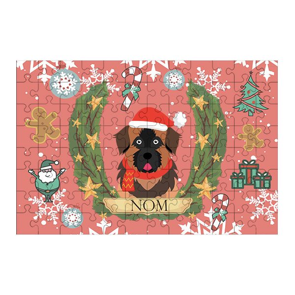 Puzzle chien noël