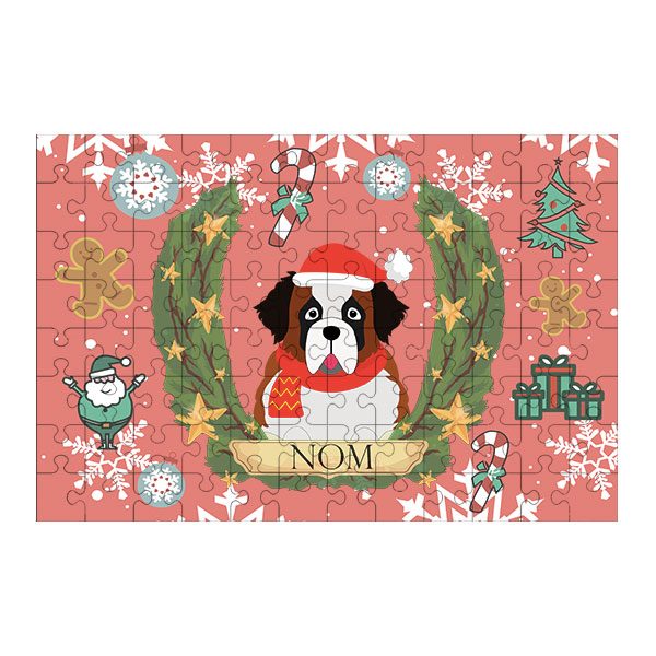 Puzzle chien noël