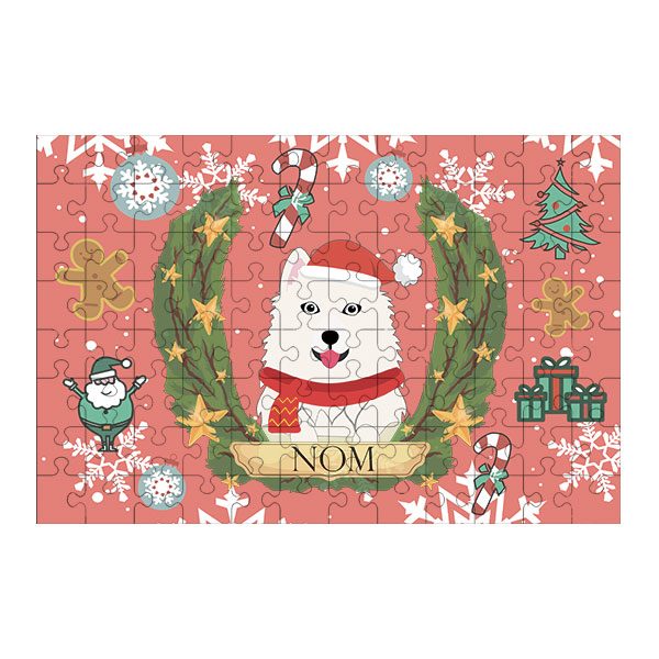 Puzzle chien noël