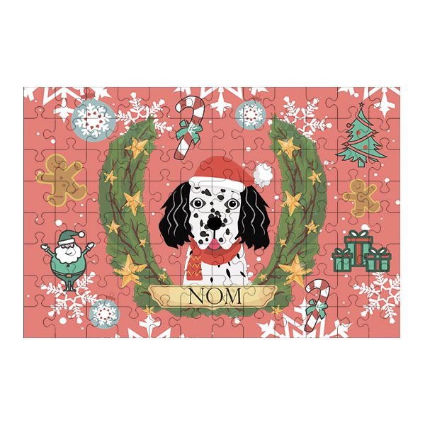 Puzzle chien noël