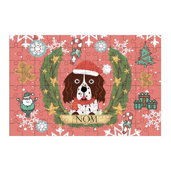 Puzzle chien noël