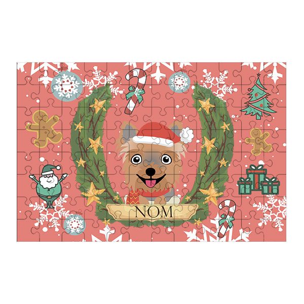 Puzzle chien noël